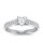 The Queen Diamond - 0,70 ct Zentraldiamant + 0,64 ct Seitensteine Diamantring in Weissgold