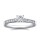 The Queen Diamond - 0,70 ct Zentraldiamant + 0,60 ct Seitensteine Diamantring in Weissgold