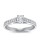 The Queen Diamond - 0,70 ct Zentraldiamant + 0,64 ct Seitensteine Diamantring in Weissgold