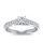 The Queen Diamond - 0,70 ct Zentraldiamant + 0,64 ct Seitensteine Diamantring in Weissgold