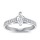 The Queen Diamond - 0,70 ct Zentraldiamant + 0,64 ct Seitensteine Diamantring in Weissgold