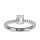 The Queen Diamond - 0,70 ct Zentraldiamant + 0,36 ct Seitensteine Diamantring in Weissgold