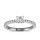 The Queen Diamond - 0,70 ct Zentraldiamant + 0,36 ct Seitensteine Diamantring in Weissgold
