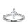 The Queen Diamond - 0,70 ct Zentraldiamant + 0,36 ct Seitensteine Diamantring in Weissgold