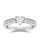 The Queen Diamond - 0,70 ct Zentraldiamant + 0,48 ct Seitensteine Diamantring in Weissgold