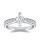The Queen Diamond - 0,70 ct Zentraldiamant + 0,48 ct Seitensteine Diamantring in Weissgold