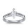 The Queen Diamond - 0,70 ct Zentraldiamant + 0,40 ct Seitensteine Diamantring in Weissgold