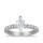 The Queen Diamond - 0,70 ct Zentraldiamant + 0,60 ct Seitensteine Diamantring in Weissgold