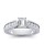 The Queen Diamond - 0,70 ct Zentraldiamant + 0,48 ct Seitensteine Diamantring in Weissgold