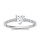 The Queen Diamond - 0,70 ct Zentraldiamant + 0,42 ct Seitensteine Diamantring in Weissgold