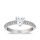 The Queen Diamond - 0,70 ct Zentraldiamant + 0,64 ct Seitensteine Diamantring in Weissgold