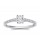 The Queen Diamond - 0,70 ct Zentraldiamant + 0,42 ct Seitensteine Diamantring in Weissgold
