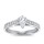 The Queen Diamond - 0,70 ct Zentraldiamant + 0,64 ct Seitensteine Diamantring in Weissgold