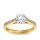 The Queen Diamond - 1,00 ct  Zentraldiamant + 0,48 ct Seitensteine Diamantring in Gelbgold