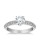 The Queen Diamond - 1,00 ct Zentraldiamant + 0,64 ct Seitensteine Diamantring in Weissgold