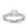 The Queen Diamond - 1,00 ct Zentraldiamant + 0,64 ct Seitensteine Diamantring in Weissgold