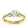 The Queen Diamond - 1,00 ct Zentraldiamant + 0,48 ct Seitensteine Diamantring in Gelbgold
