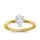 Original Empire 1,00 ct Diamantring in Gelbgold