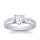 The Queen Diamond - 1,00 ct Zentraldiamant + 0,60 ct Seitensteine Diamantring in Weissgold