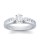 The Queen Diamond - 1,00 ct Zentraldiamant + 0,60 ct Seitensteine Diamantring in Weissgold