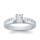 The Queen Diamond - 1,00 ct Zentraldiamant + 0,60 ct Seitensteine Diamantring in Weissgold