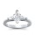 The Queen Diamond - 1,00 ct Zentraldiamant + 0,30 ct Seitensteine Diamantring in Weissgold
