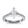 The Queen Diamond - 1,00 ct Zentraldiamant + 0,70 ct Seitensteine Diamantring in Weissgold