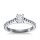 The Queen Diamond - 1,00 ct Zentraldiamant + 0,70 ct Seitensteine Diamantring in Weissgold
