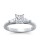 The Queen Diamond - 1,00 ct Zentraldiamant + 0,30 ct Seitensteine Diamantring in Weissgold