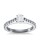 The Queen Diamond - 1,00 ct Zentraldiamant + 0,70 ct Seitensteine Diamantring in Weissgold