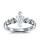 The Queen Diamond - 1,00 ct Zentraldiamant + 0,70 ct Seitensteine Diamantring in Weissgold