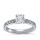The Queen Diamond - 1,00 ct Zentraldiamant + 0,60 ct Seitensteine Diamantring in Weissgold