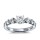 The Queen Diamond - 1,00 ct Zentraldiamant + 0,70 ct Seitensteine Diamantring in Weissgold