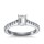 The Queen Diamond - 1,00 ct Zentraldiamant + 0,70 ct Seitensteine Diamantring in Weissgold