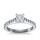 The Queen Diamond - 1,00 ct Zentraldiamant + 0,70 ct Seitensteine Diamantring in Weissgold