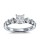 The Queen Diamond - 1,00 ct Zentraldiamant + 0,70 ct Seitensteine Lab-Grown Diamantring in Weissgold