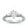 The Queen Diamond - 1,00 ct Zentraldiamant + 0,30 ct Seitensteine Diamantring in Weissgold