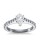 The Queen Diamond - 1,00 ct Zentraldiamant + 0,70 ct Seitensteine Diamantring in Weissgold
