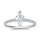 The Queen Diamond - 1,00 ct Zentraldiamant + 0,42 ct Seitensteine Diamantring in Weissgold