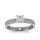 The Queen Diamond - 1,00 ct Zentraldiamant + 0,48 ct Seitensteine Diamantring in Weissgold