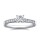 The Queen Diamond - 1,00 ct Zentraldiamant + 0,60 ct Seitensteine Diamantring in Weissgold