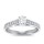 The Queen Diamond - 1,00 ct Zentraldiamant + 0,64 ct Seitensteine Diamantring in Weissgold