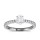 The Queen Diamond - 1,00 ct Zentraldiamant + 0,36 ct Seitensteine Diamantring in Weissgold