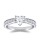 The Queen Diamond - 1,00 ct Zentraldiamant + 0,48 ct Seitensteine Diamantring in Weissgold