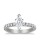 The Queen Diamond - 1,00 ct Zentraldiamant + 0,60 ct Seitensteine Diamantring in Weissgold