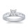 The Queen Diamond - 1,00 ct Zentraldiamant + 0,60 ct Seitensteine Diamantring in Weissgold