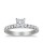 The Queen Diamond - 1,00 ct Zentraldiamant + 0,60 ct Seitensteine Diamantring in Weissgold