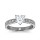 The Queen Diamond - 1,00 ct Zentraldiamant + 0,48 ct Seitensteine Diamantring in Weissgold