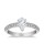 The Queen Diamond - 1,00 ct Zentraldiamant + 0,64 ct Seitensteine Diamantring in Weissgold