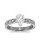 The Queen Diamond - 1,00 ct Zentraldiamant + 0,48 ct Seitensteine Diamantring in Weissgold